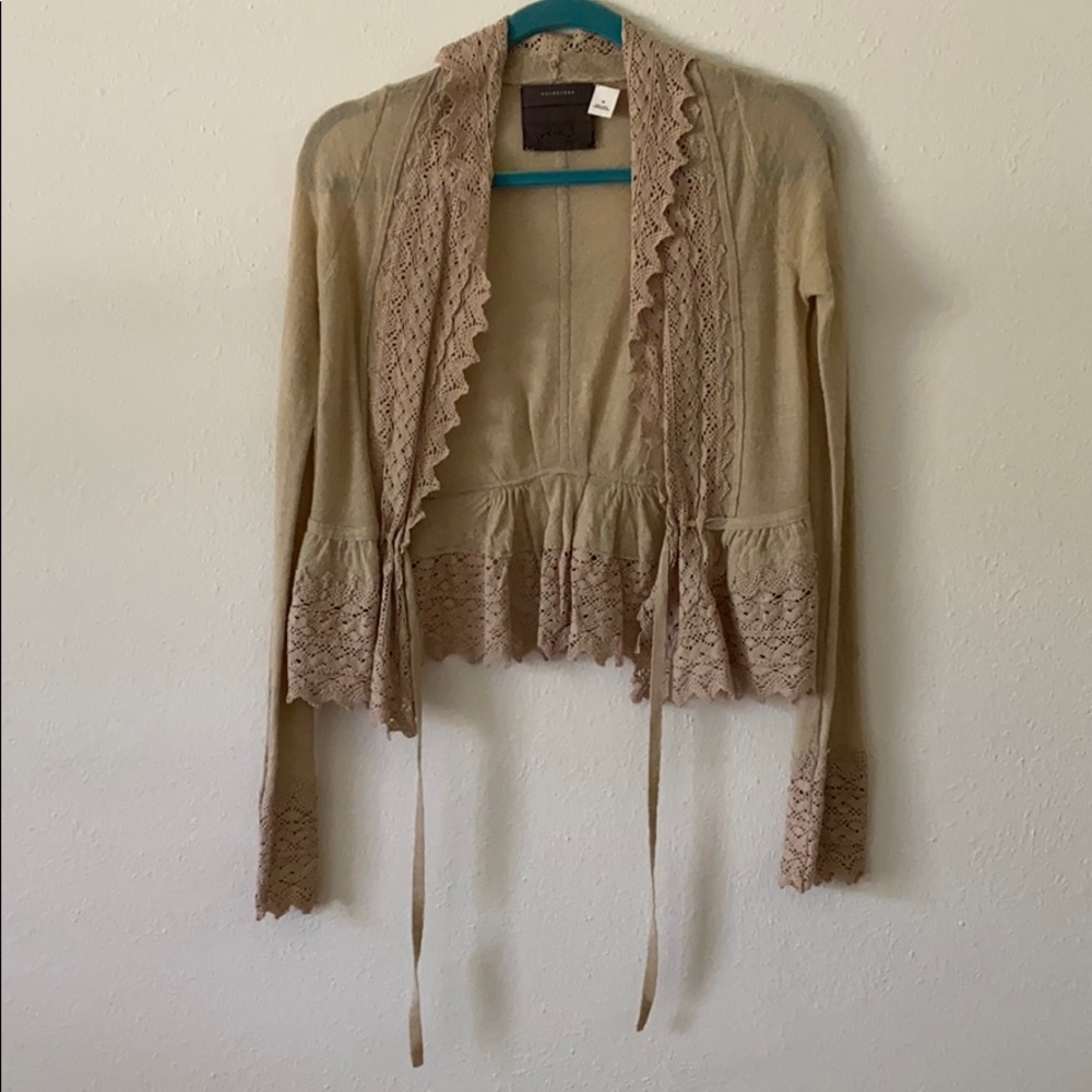 Anthropologie Lace Cardigan